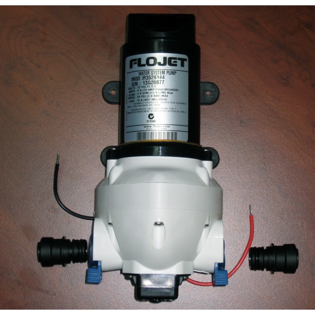 FLOJET 12V TRIPLEX PUMP CTICK QUAD FITTINGS T/S 12MM OD TUBE Caravan